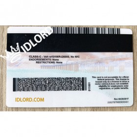 California scannable card/scannable barcodes/perfectly printed/micro print/uv image
