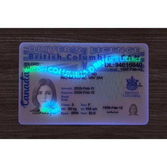 British Columbia (B.C.) Fake IDs (2025 Version)
