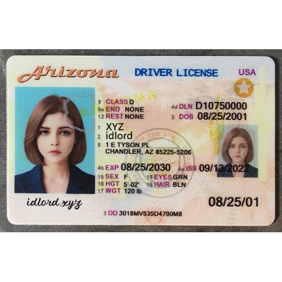 Arizona Fake id front side