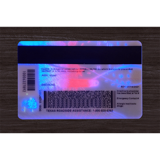Texas (TX) Fake Dirvers Licence (2025 version)