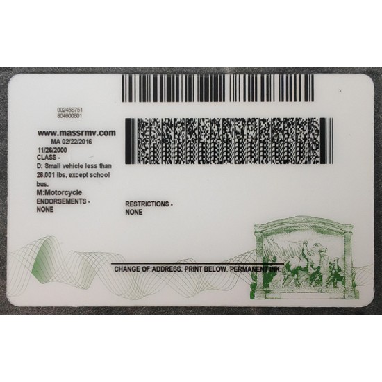 Massachusetts (MA) Fake IDs
