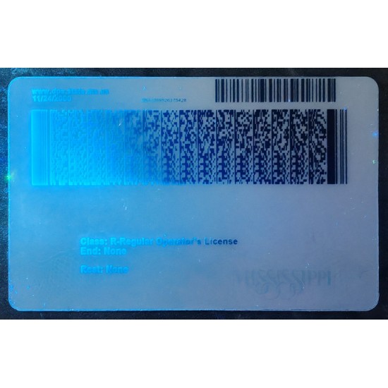 Mississippi (MS) Fake Dirvers Licence