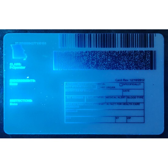 Missouri (MO) Fake Dirvers Licence