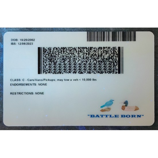 Nevada (NV) Fake Dirvers Licence