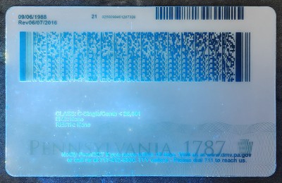 Pennsylvania (PA) Fake ID