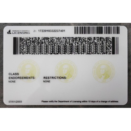 Washington (WA) Fake Dirvers Licence