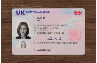 United Kingdom (UK) Fake Dirvers Licence